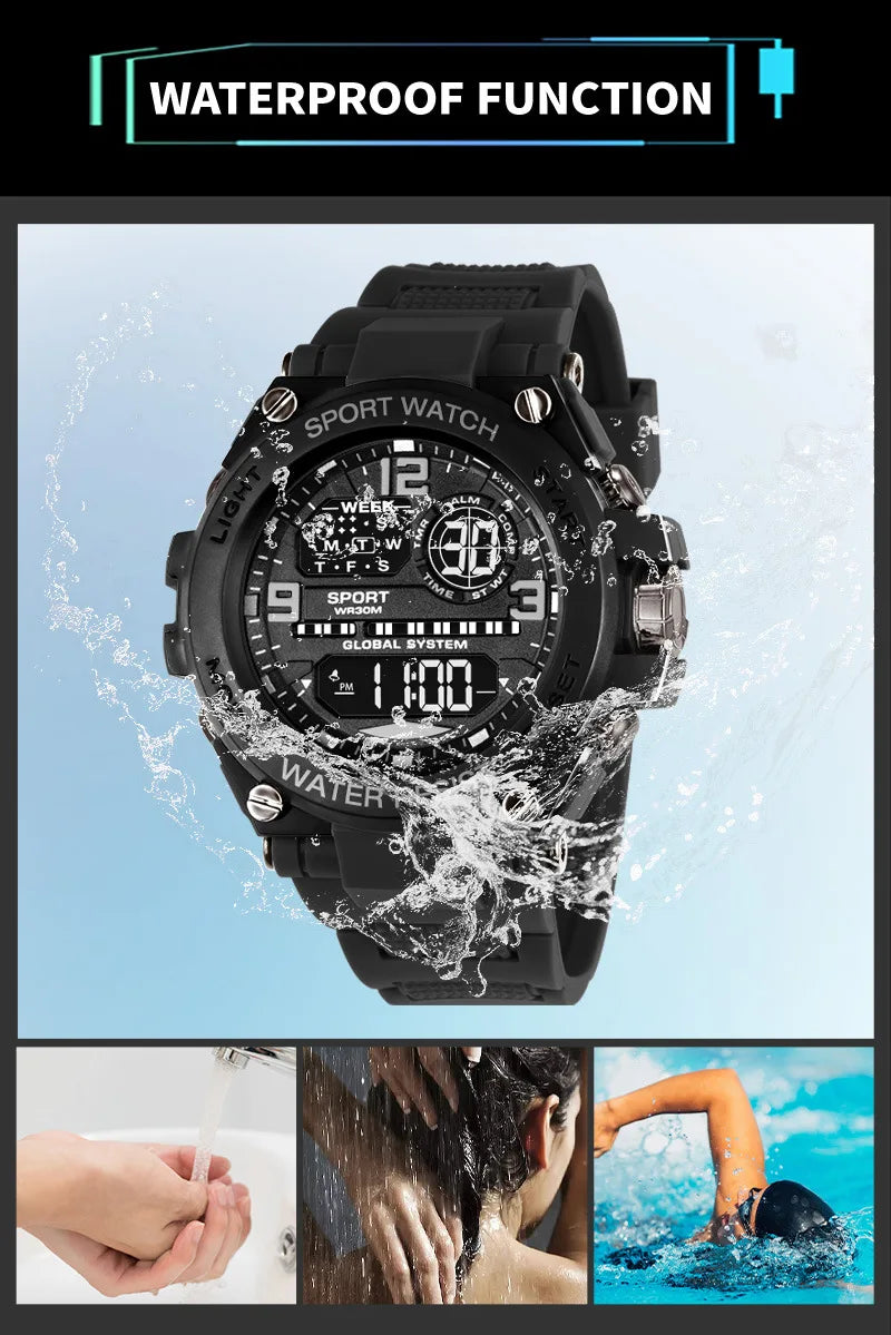 Top Luxury Men's Outdoor Sport Digital Watch