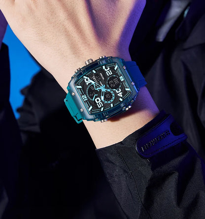 SMAEL Men's Dual Display Sports Watch – Rugged, Stylish, and Multi-Functional