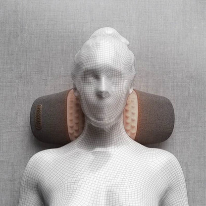 Electric Neck Massage Pillow Heating Vibration Neck Massager Back Cervical Traction Relax Sleeping Memory Foam Spine Support