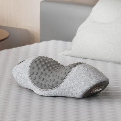 Electric Neck Massage Pillow Heating Vibration Neck Massager Back Cervical Traction Relax Sleeping Memory Foam Spine Support