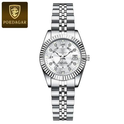 POEDAGAR Women’s Luxury Quartz Watch – Elegant Design, Waterproof & Luminous
