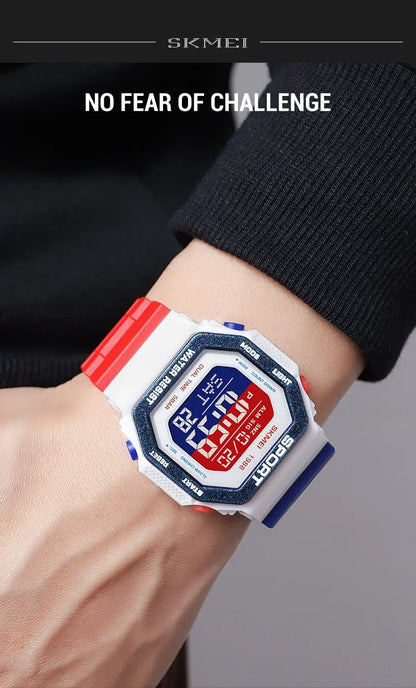Men's Digital Sport Watch – Rugged LED Military Style