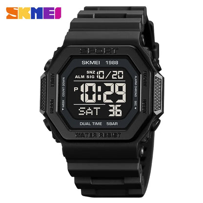 Men's Digital Sport Watch – Rugged LED Military Style