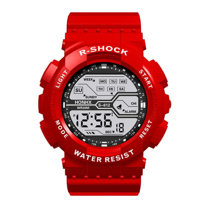Men's Outdoor Sport Multifunction Digital Watch – Large LED Display, Waterproof & Shock Resistant