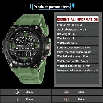 Top Luxury Men's Outdoor Sport Digital Watch