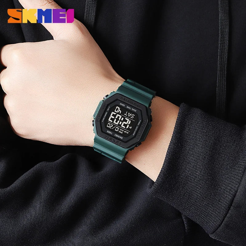 Men's Digital Sport Watch – Rugged LED Military Style