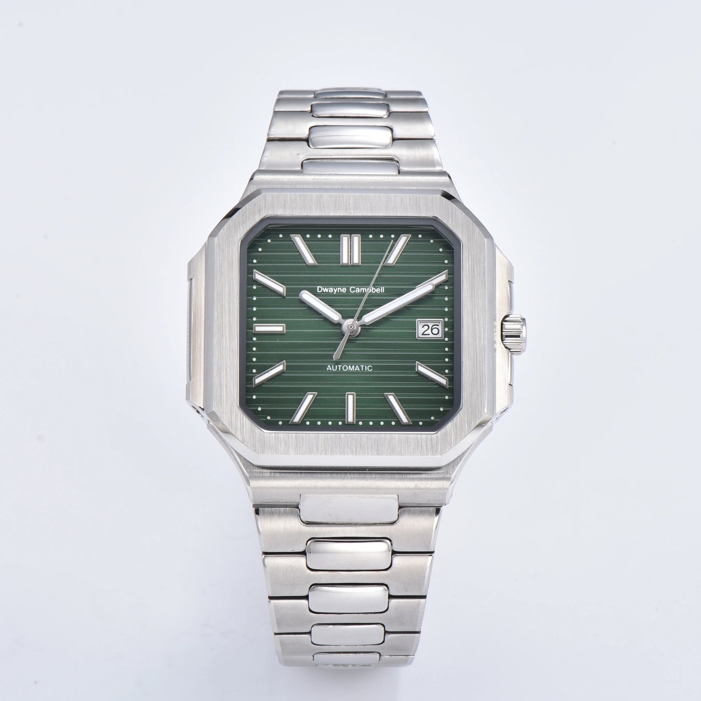 Dwayne Campbell Stainless Steel Watch Case – Designed for NH35 Movement with Sapphire Glass & Custom Logo Options