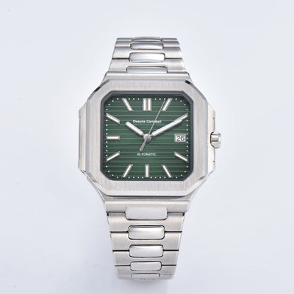 Dwayne Campbell Stainless Steel Watch Case – Designed for NH35 Movement with Sapphire Glass & Custom Logo Options