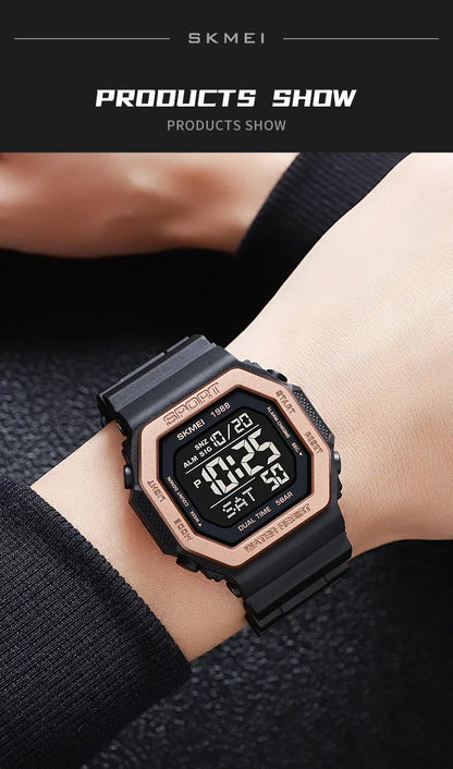 Men's Digital Sport Watch – Rugged LED Military Style