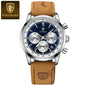 POEDAGAR Men's Luxury Quartz Chronograph Watch – Waterproof, Luminous & Fashionably Rugged