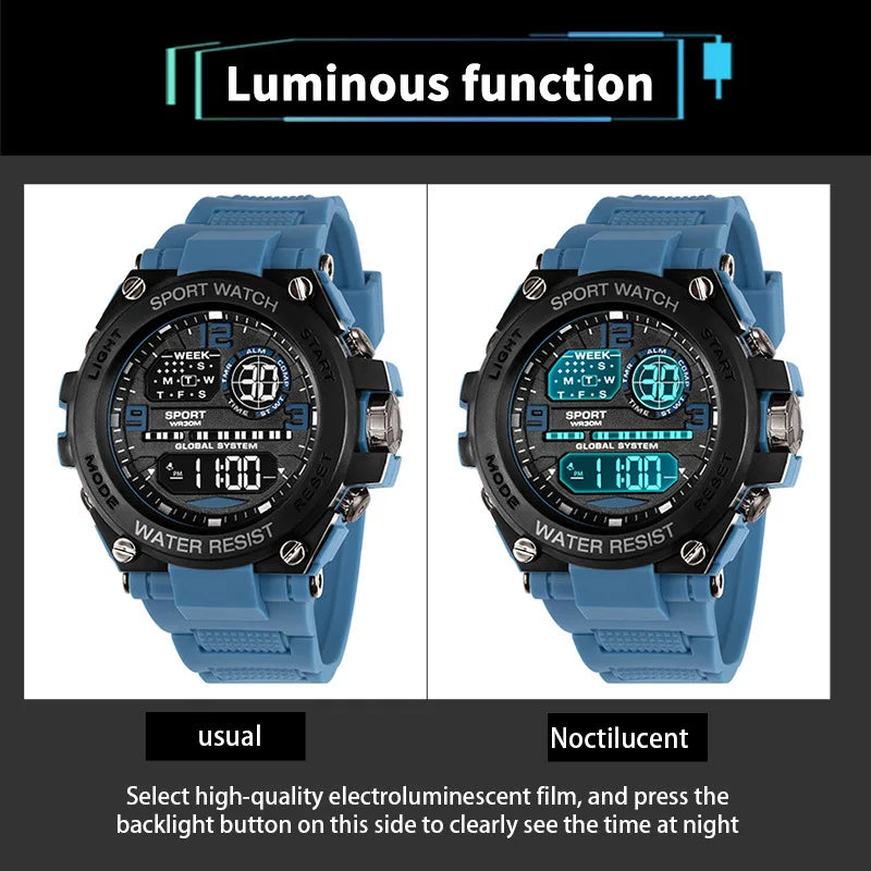 Top Luxury Men's Outdoor Sport Digital Watch