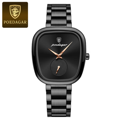 POEDAGAR Elegant Luxury Women's Quartz Watch – Waterproof Stainless Steel Timepiece