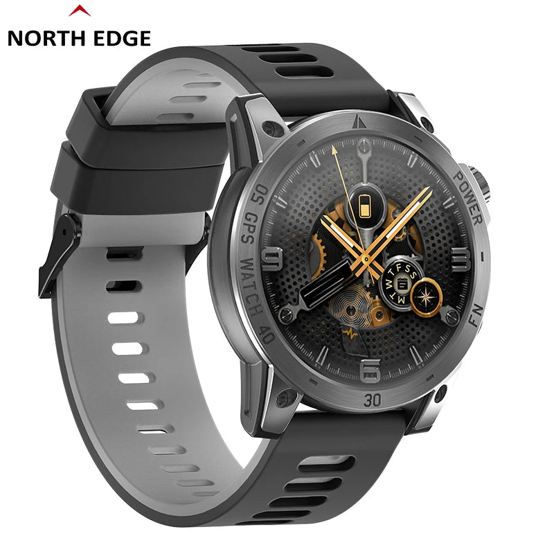 NORTH EDGE 2025 Men's GPS Smartwatch – Rugged Outdoor Performance with AMOLED Display & Advanced Sensors