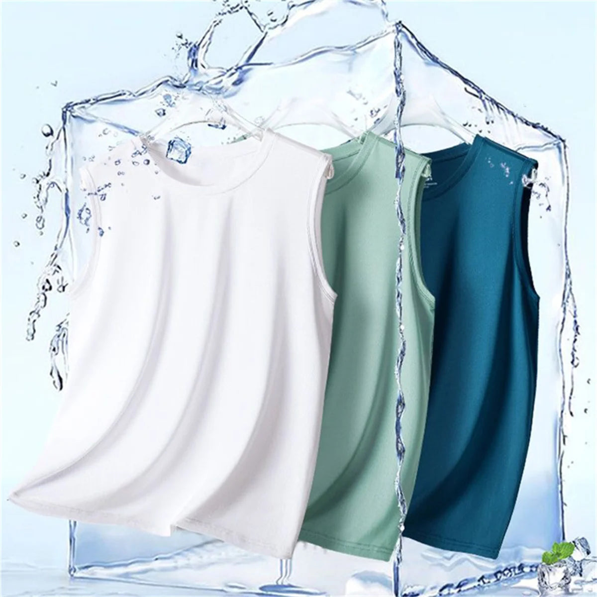 Men’s Solid Color Sleeveless Tank Top – Lightweight, Breathable & Summer-Ready