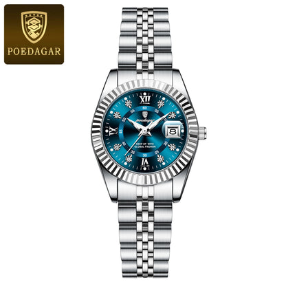 POEDAGAR Women’s Luxury Quartz Watch – Elegant Design, Waterproof & Luminous