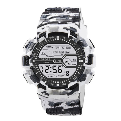Men's Outdoor Sport Multifunction Digital Watch – Large LED Display, Waterproof & Shock Resistant