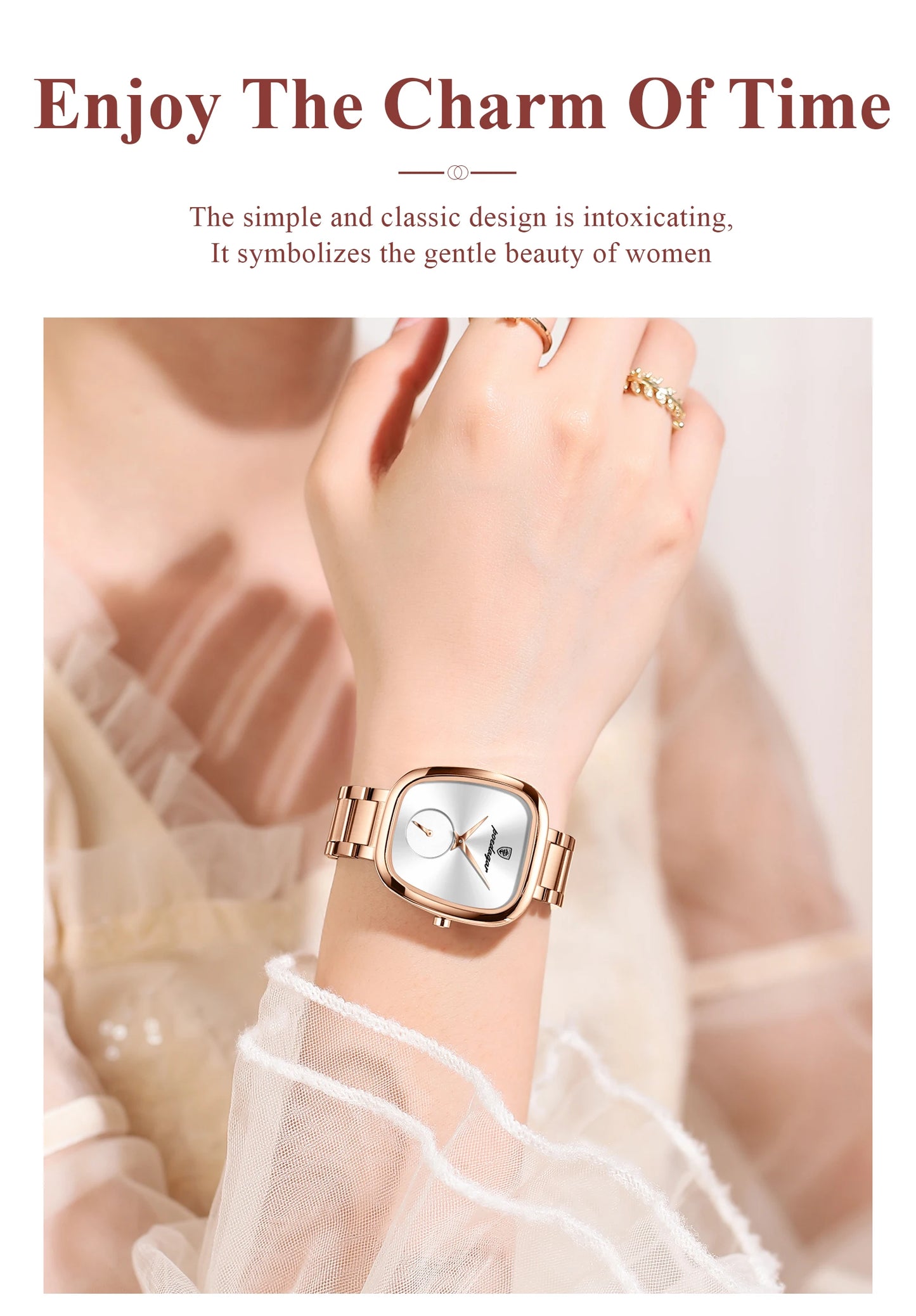 POEDAGAR Elegant Luxury Women's Quartz Watch – Waterproof Stainless Steel Timepiece