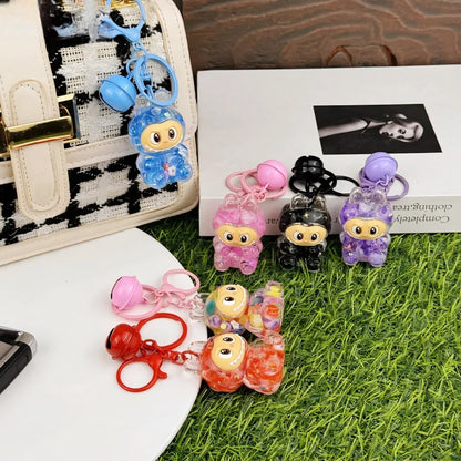 Creative Quicksand Oil Series Keychain | Doll Pendant | Cosplay & Decorative Accessory